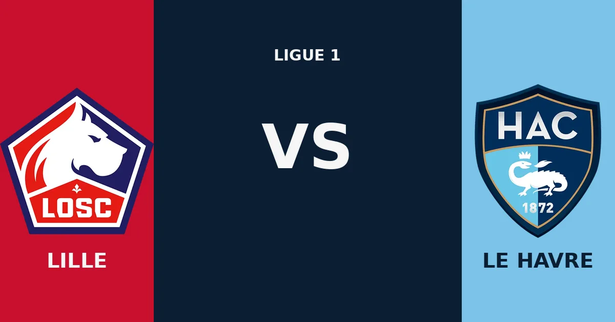 Pronostic Lille - Le Havre : le LOSC reçoit le HAC au Stade Pierre Mauroy